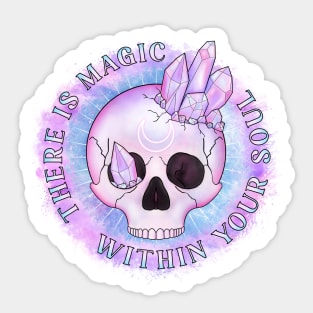 Crystal skull design Sticker